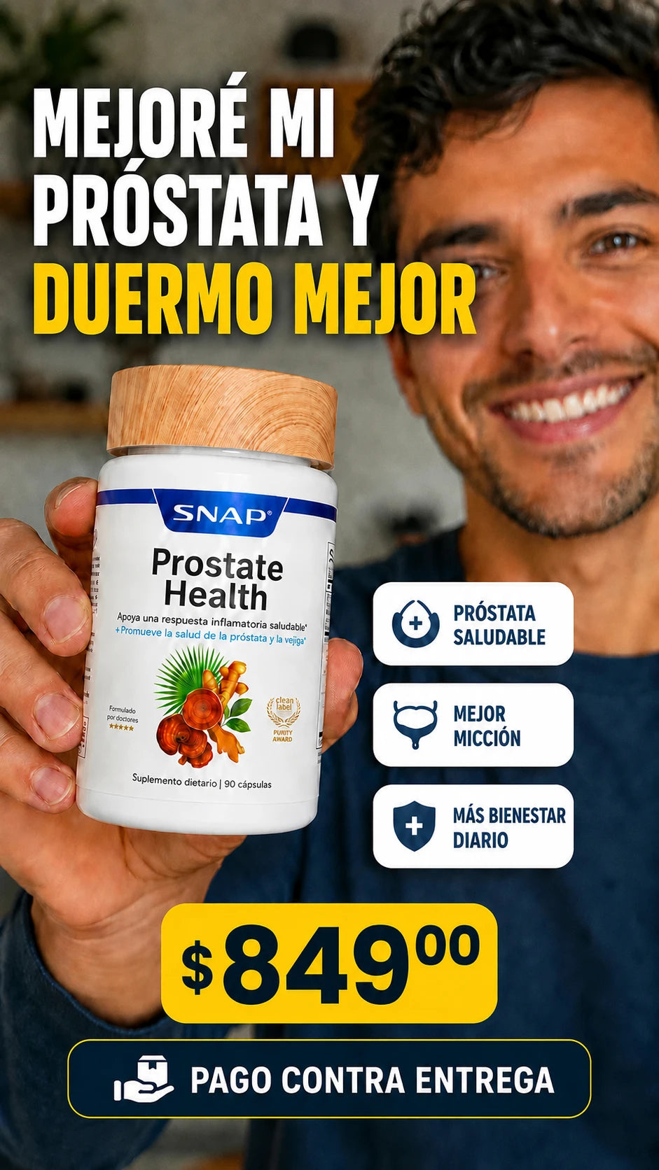 PROSTATE HEALTH x 90 caps + Envío gratis
