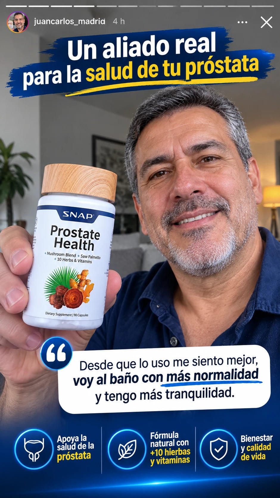PROSTATE HEALTH x 90 caps + Envío gratis
